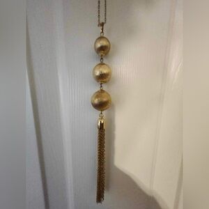 Charming Charlie Triple Ball Necklace